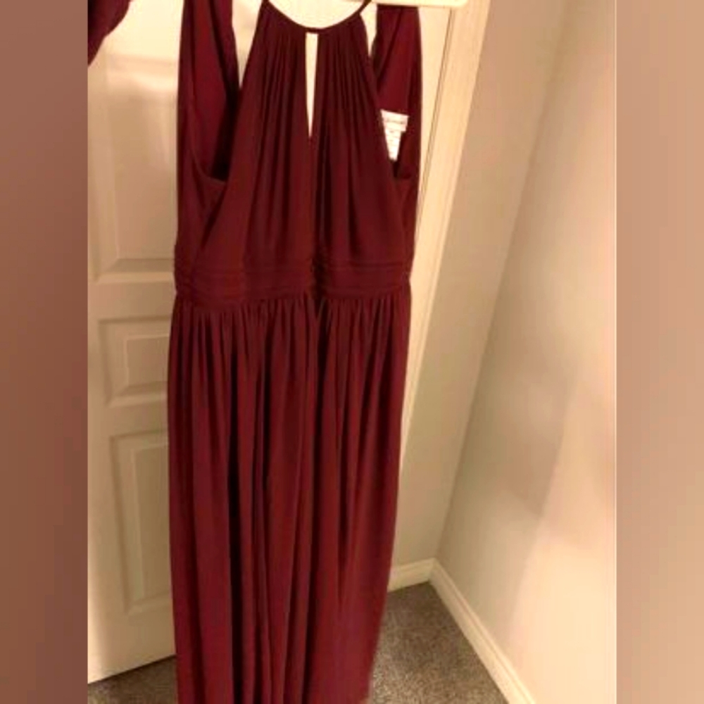 Burgundy / Wine bridesmaid dress